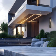 Hubbardton Forge 302043 Carbon 1-lt 38" Tall Outdoor Wall Sconce