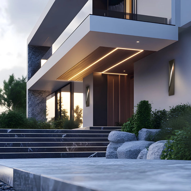 Hubbardton Forge 302043 Carbon 1-lt 38" Tall Outdoor Wall Sconce