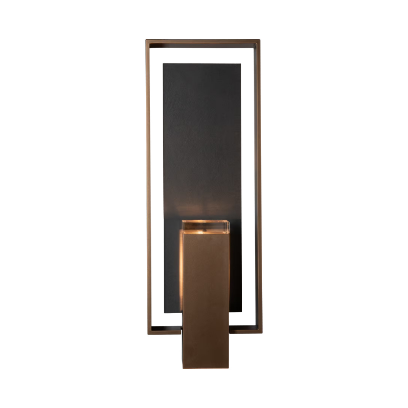 Hubbardton Forge 302664 Shadow Box 2-lt 21" Tall Outdoor Wall Sconce