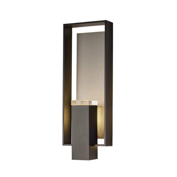 Hubbardton Forge 302665 Shadow Box 2-lt 21" Tall Outdoor Wall Sconce