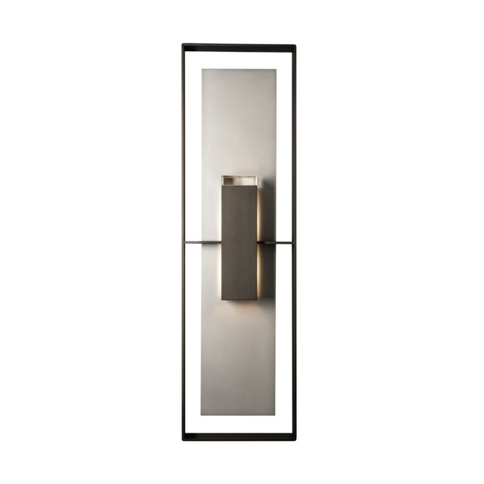 Hubbardton Forge 302668 Shadow Box 2-lt 45" Tall Outdoor Wall Sconce
