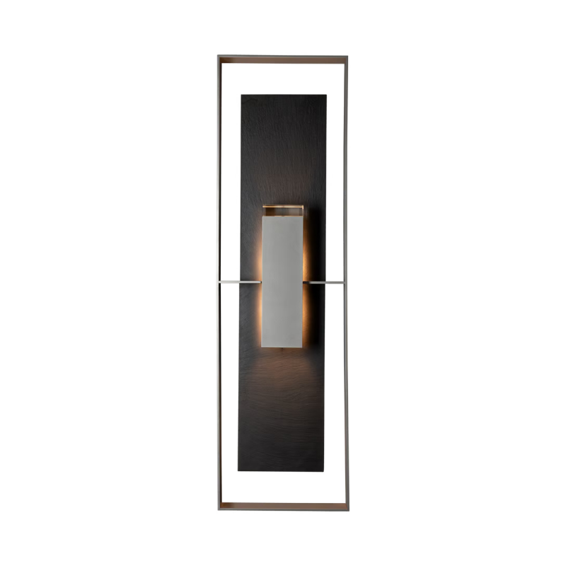 Hubbardton Forge 302669 Shadow Box 2-lt 45" Tall Outdoor Wall Sconce