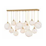 Hinkley 30305 Skye 13-lt 60" LED Linear Pendant - Cased Opal Glass