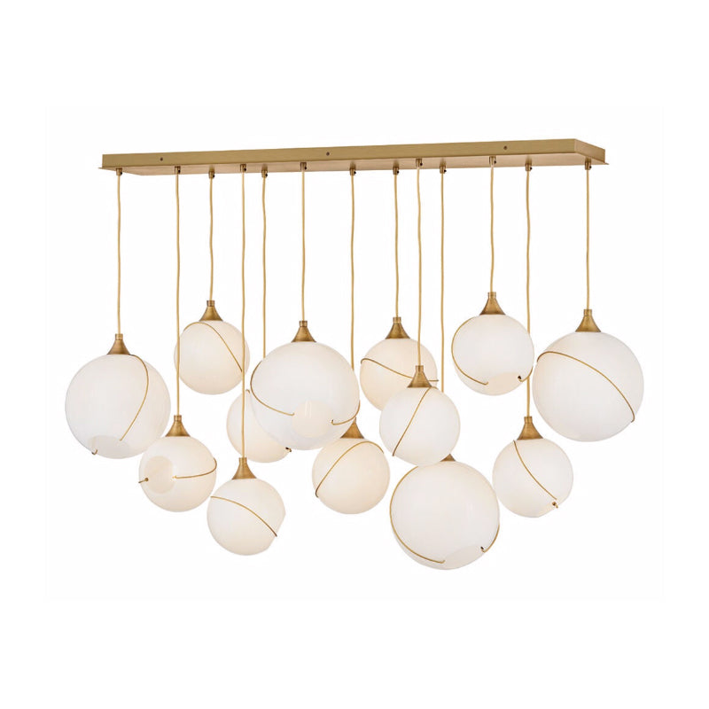 Hinkley 30305 Skye 13-lt 60" LED Linear Pendant - Cased Opal Glass