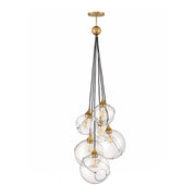 Hinkley 30306 Skye 6-lt 24" LED Chandelier - Clear Glass