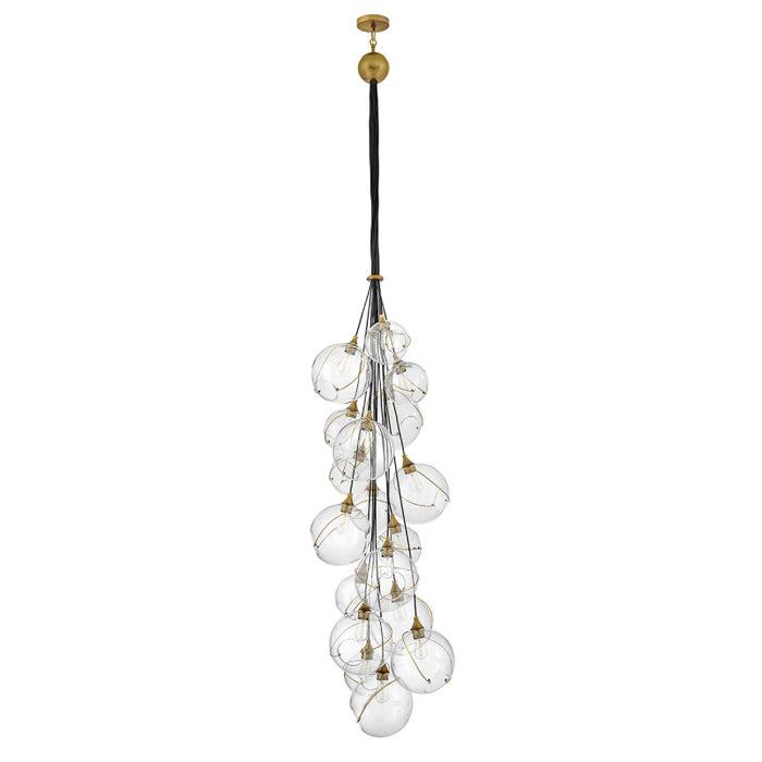 Hinkley 30309 Skye 18-lt 39" LED Chandelier - Clear Glass