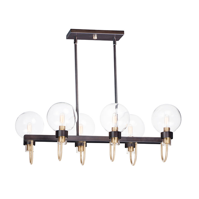 Maxim 30519 Bauhaus 6-lt 31.5" Linear Chandelier