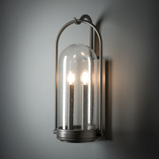 Hubbardton Forge 305212 Davis 2-lt 22" Tall Outdoor Wall Sconce - Natural Iron