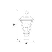 Maxim 30568 Prism 1-lt 19" Tall Outdoor Post Lantern