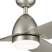 Kichler 310254 Fit 54" Ceiling Fan with LED Light Kit - Painted Brushed Nickel