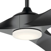 Kichler 310680 Mylo 80" Ceiling Fan with LED Light Kit - Satin Black