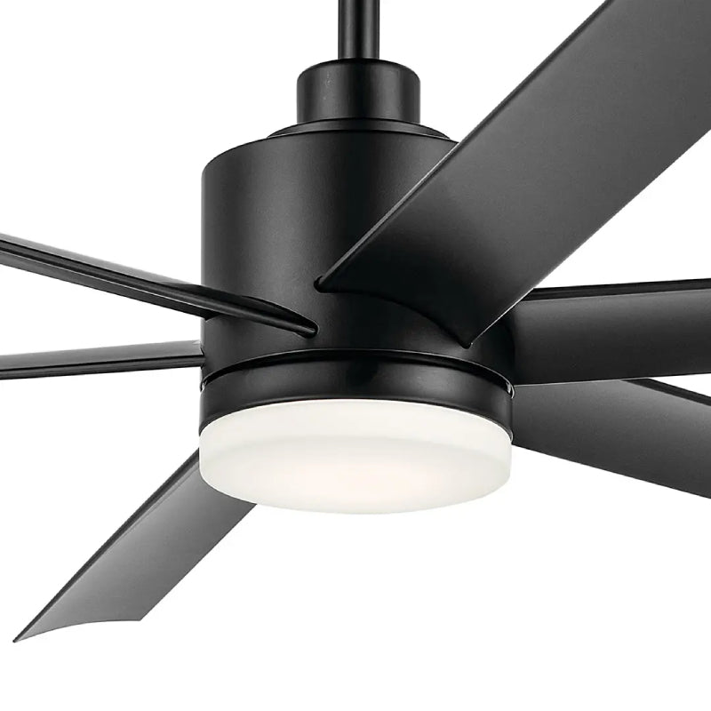 Kichler 310765 Loa 65" Ceiling Fan with LED Light Kit - Satin Black