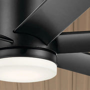 Kichler 310765 Loa 65" Ceiling Fan with LED Light Kit - Satin Black