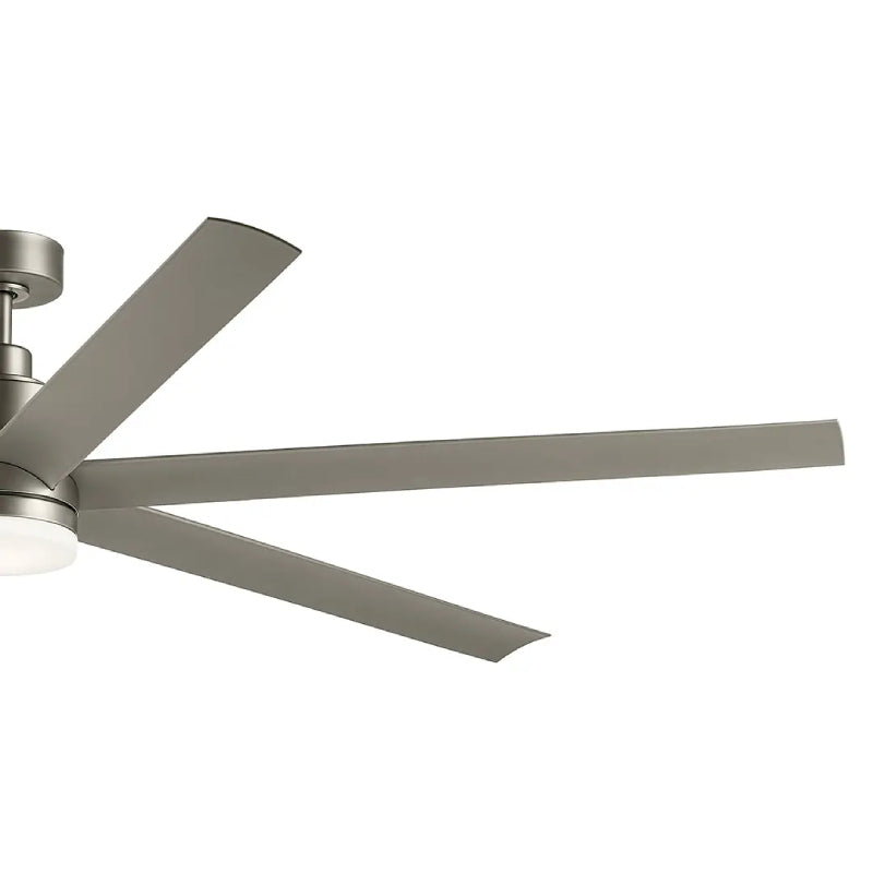 Kichler 310780 Loa 80" Ceiling Fan with LED Light Kit - Painted Brushed Nickel