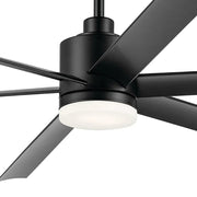 Kichler 310780 Loa 80" Ceiling Fan with LED Light Kit - Satin Black
