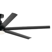 Kichler 310780 Loa 80" Ceiling Fan with LED Light Kit - Satin Black