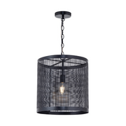 Maxim 31222 Hatcher 1-lt 15" Pendant - Black