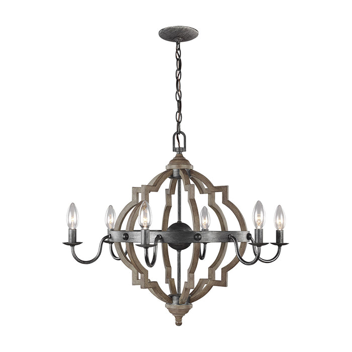 3124906EN Socorro 6-lt LED Chandelier