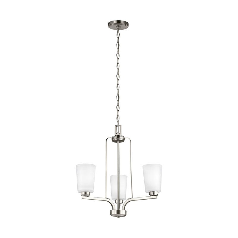 Generation 3128903EN3 Franport 3-lt 20" LED Chandelier