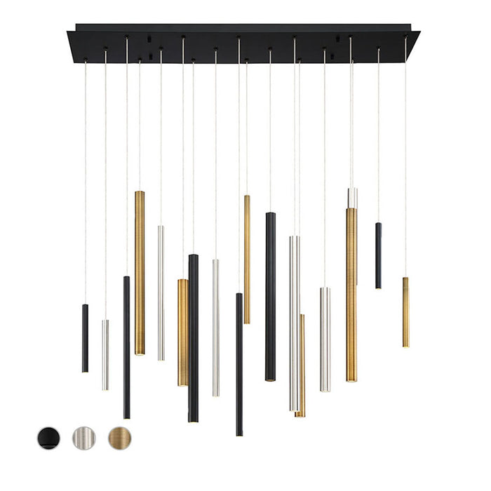 Eurofase 31446 Santana 18-lt 42" LED Linear Chandelier