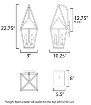 Maxim 3166 Bavaria 2-lt 23" Tall Outdoor Wall Sconce