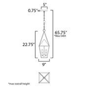 Maxim 3168 Bavaria 2-lt 9" Outdoor Pendant