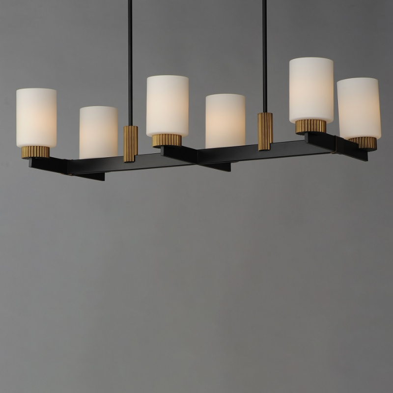 Maxim 32656 Ruffles 6-lt 38" Linear Pendant