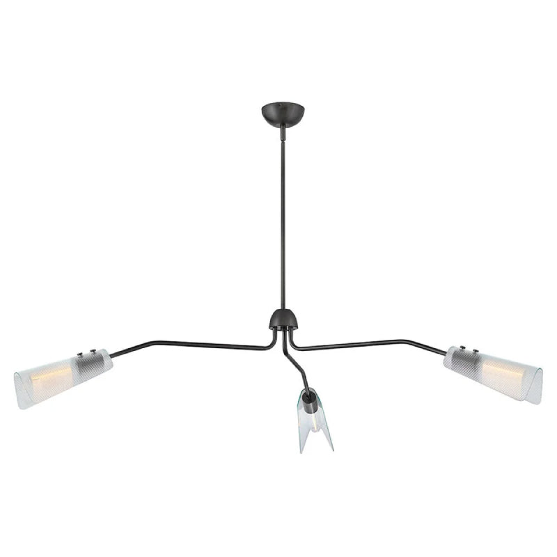 Hinkley 48303 Altman 3-lt 60" LED Chandelier - Gunmetal