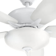 Kichler 330161 Renew 52" Ceiling Fan with LED Light Kit - Matte White with Matte White/Distressed Antique Gray Blades