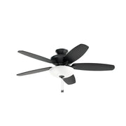 Kichler 330161 Renew 52" Ceiling Fan with LED Light Kit - Satin Black with Satin Black/Silver Blades