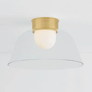 Hudson Valley 3520 Lakeside 1-lt 20" Flush Mount - Aged Brass