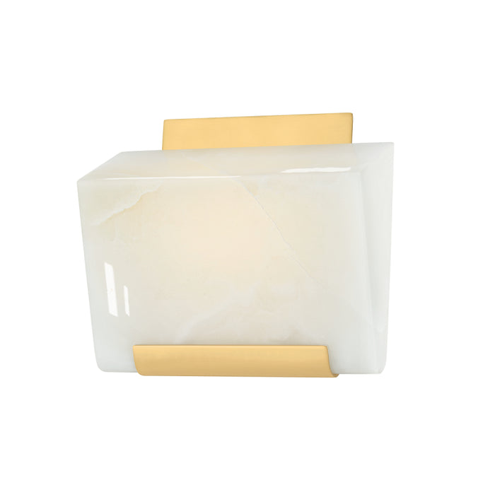 Hudson Valley 3541 Fairfield 1-lt 8" LED Wall Sconce - Aged Brass