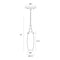 Sonneman 3552 Candela 1-lt 4" Tulip Pendant
