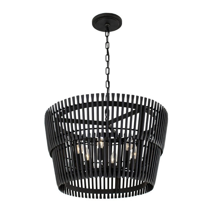 Varaluz 355P06S Apollo 6-lt 24" Pendant