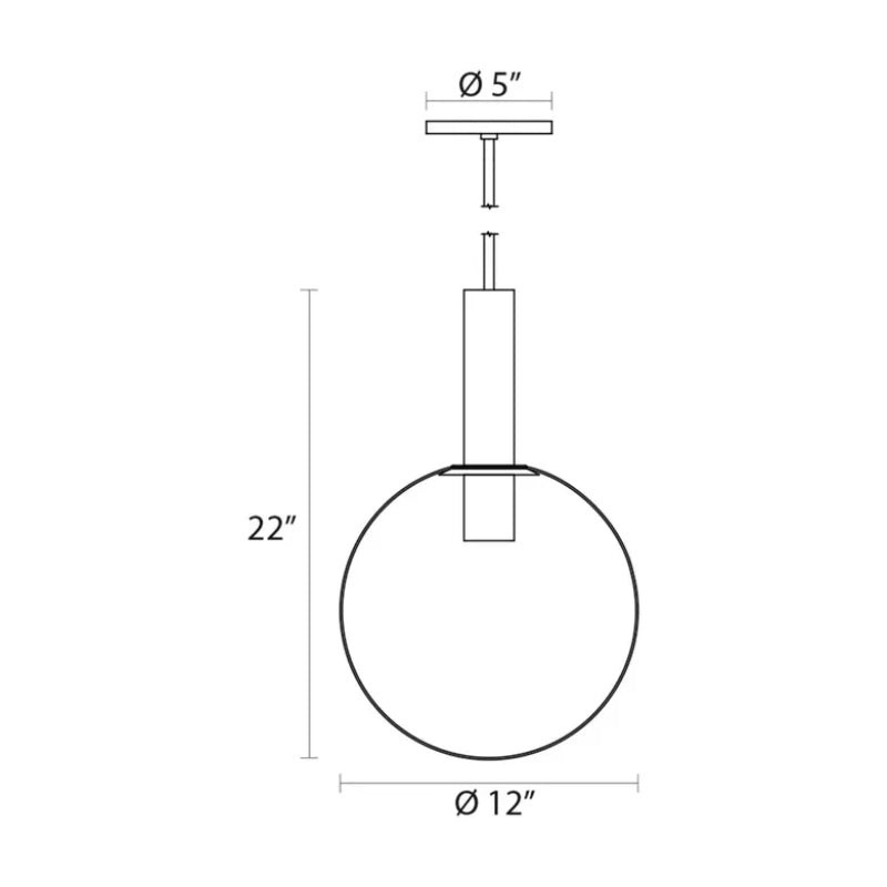 Sonneman 3762 Bubbles 1-lt 12" Pendant