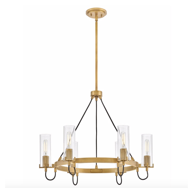 Hinkley 37855 Ryden 6-lt 28" LED Chandelier