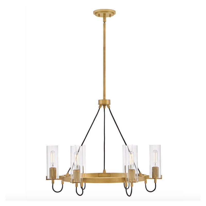 Hinkley 37855 Ryden 6-lt 28" LED Chandelier