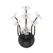 Varaluz 378W01 Wildflower 1-lt 11" Tall Wall Sconce - Matte Black