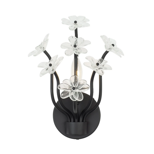 Varaluz 378W01 Wildflower 1-lt 11" Tall Wall Sconce - Matte Black