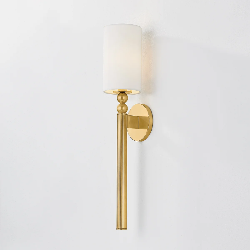 Hudson Valley 3824 Lakeport 1-lt 24" Tall Wall Sconce - Aged Brass