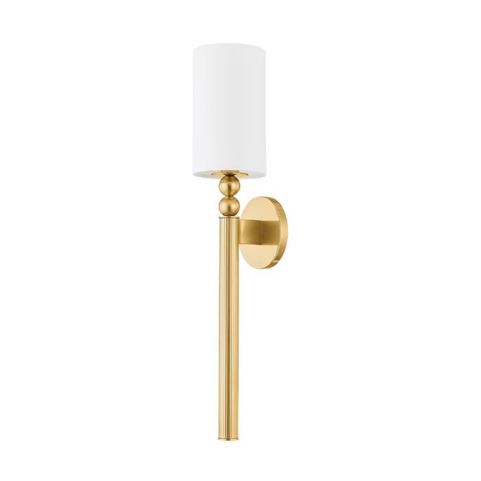 Hudson Valley 3824 Lakeport 1-lt 24" Tall Wall Sconce - Aged Brass
