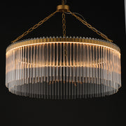 Maxim 38423 Jolie 1-lt 34" LED Pendant, 3CCT Selectable - Natural Aged Brass