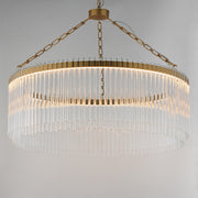 Maxim 38423 Jolie 1-lt 34" LED Pendant, 3CCT Selectable  - Natural Aged Brass