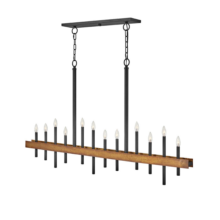 Hinkley 3864 Wells 12-lt 60" LED Linear Chandelier