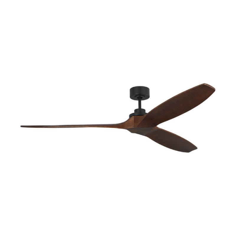 Visual Comfort 3CLNSM70 Collins Smart 70" Ceiling Fan - Midnight Black with Dark Walnut Blades