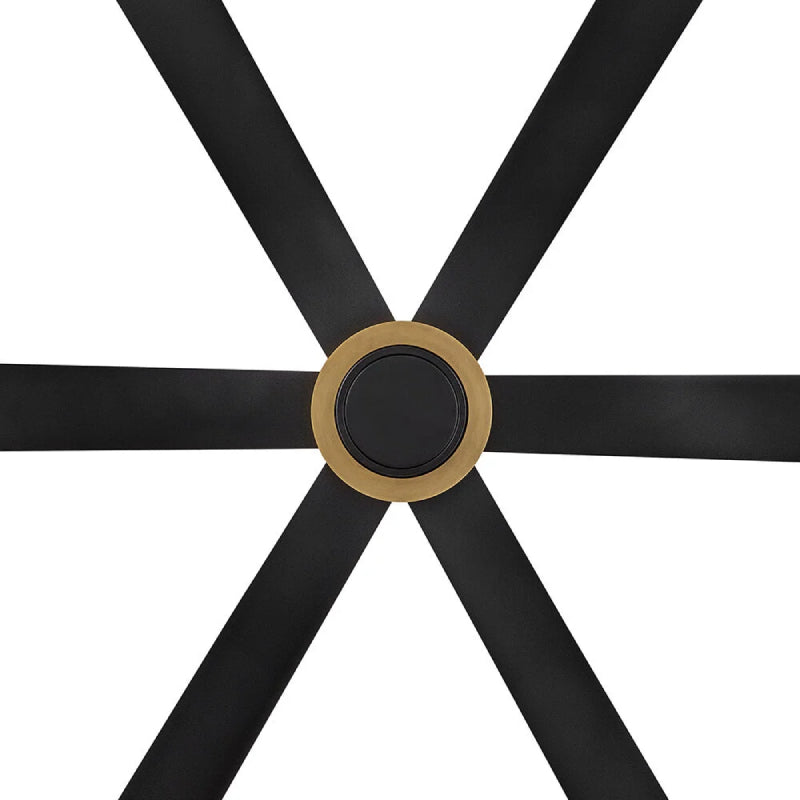 Hinkley 906964 Andros 64" Indoor/Outdoor Smart Ceiling Fan with LED Light Kit - Matte Black