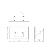 WAC 4011 LED Horizontal Step Light Colorscaping