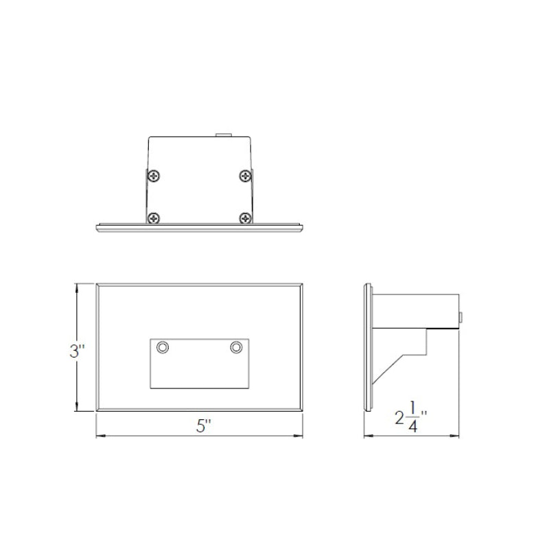 WAC 4011 LED Horizontal Step Light Colorscaping