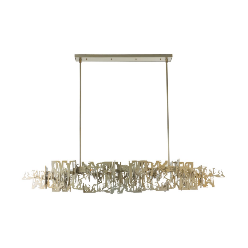Hubbardton Forge 401311 Brutus 6-lt 63" Pendant - Modern Brass