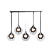 Hubbardton Forge 401319 Veneto 5-lt 53" LED Linear Pendant - Oil Rubbed Bronze